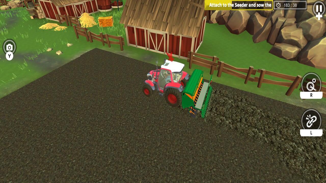 Farming Real Simulation Tractor, Combine Trucks Farmer Land Game 6