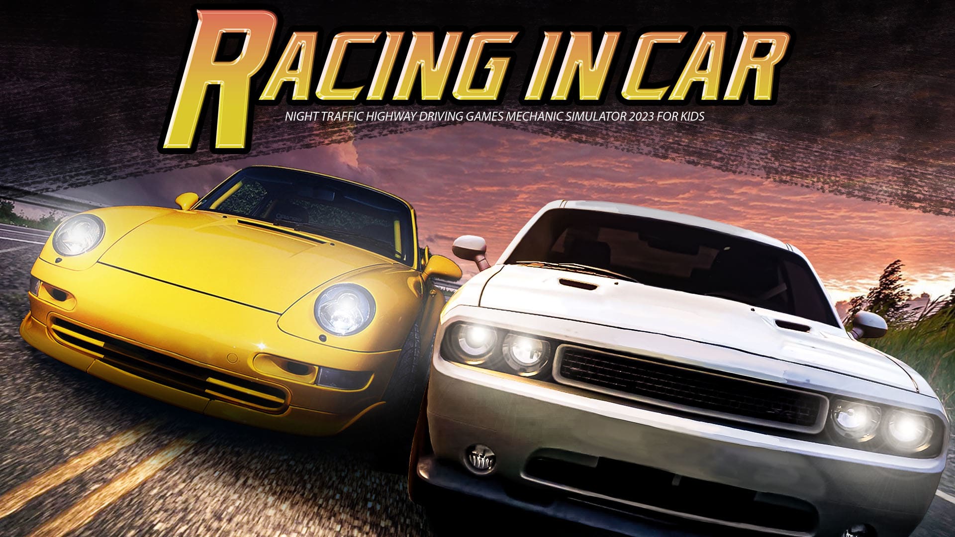 Racing in Car - Night Traffic Highway Driving Games Mechanic Simulator 2023 for Kids 1