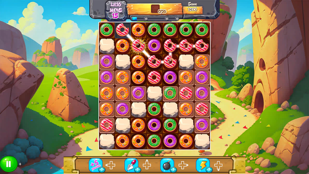 Magic Donut Adventure: Line Match 3 Puzzle 2