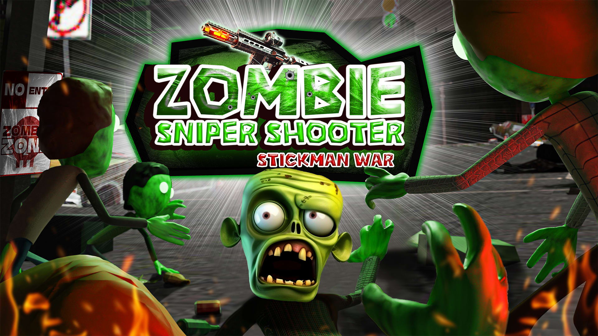 Zombie Sniper Shooter - Stickman War 1