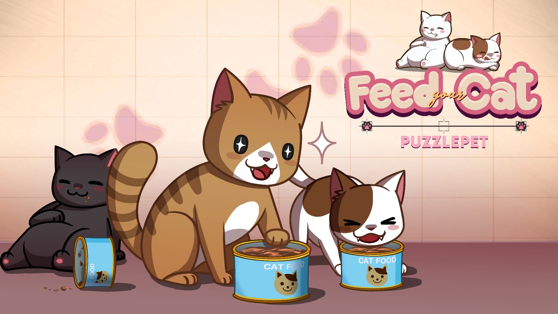 PuzzlePet: Feed Your Cat