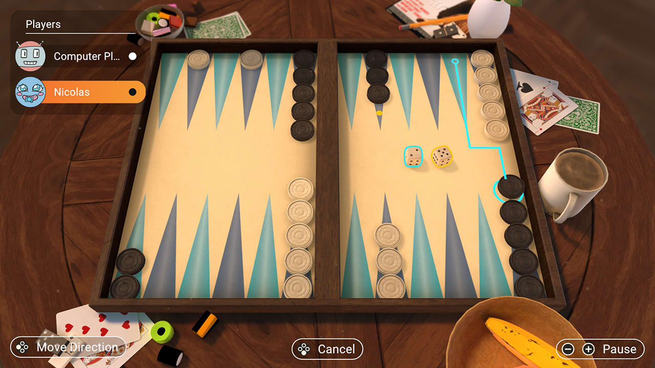 Colección de juegos 3en1: Backgammon + Damas + Molino 3