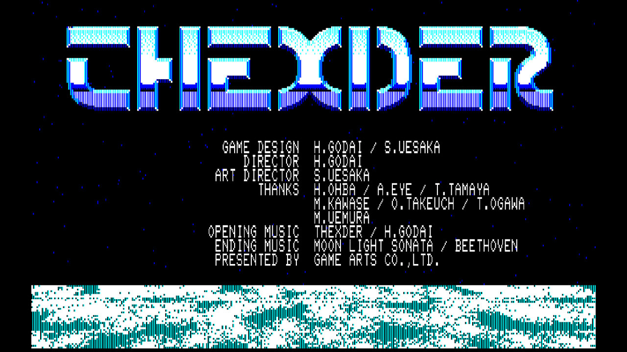 EGGCONSOLE THEXDER PC-8801mkIISR 8
