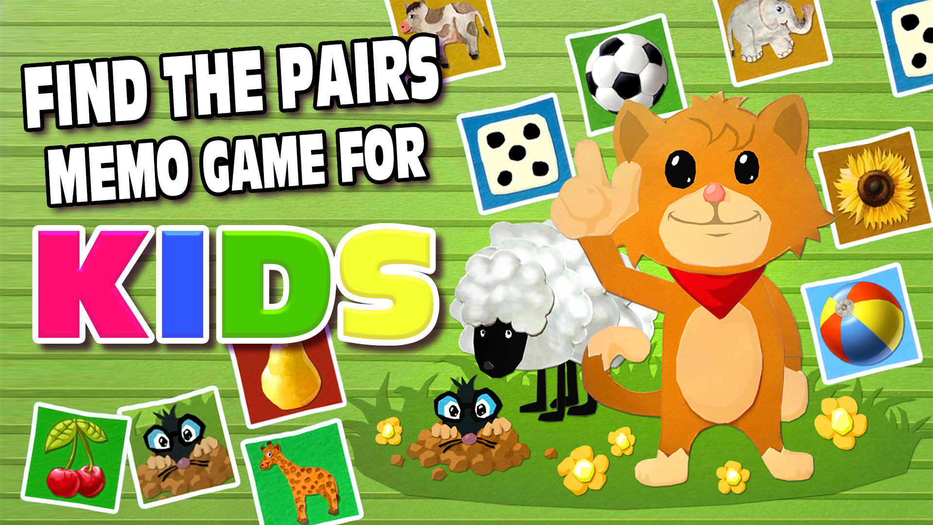Find the Pairs Memo Game for Kids 1