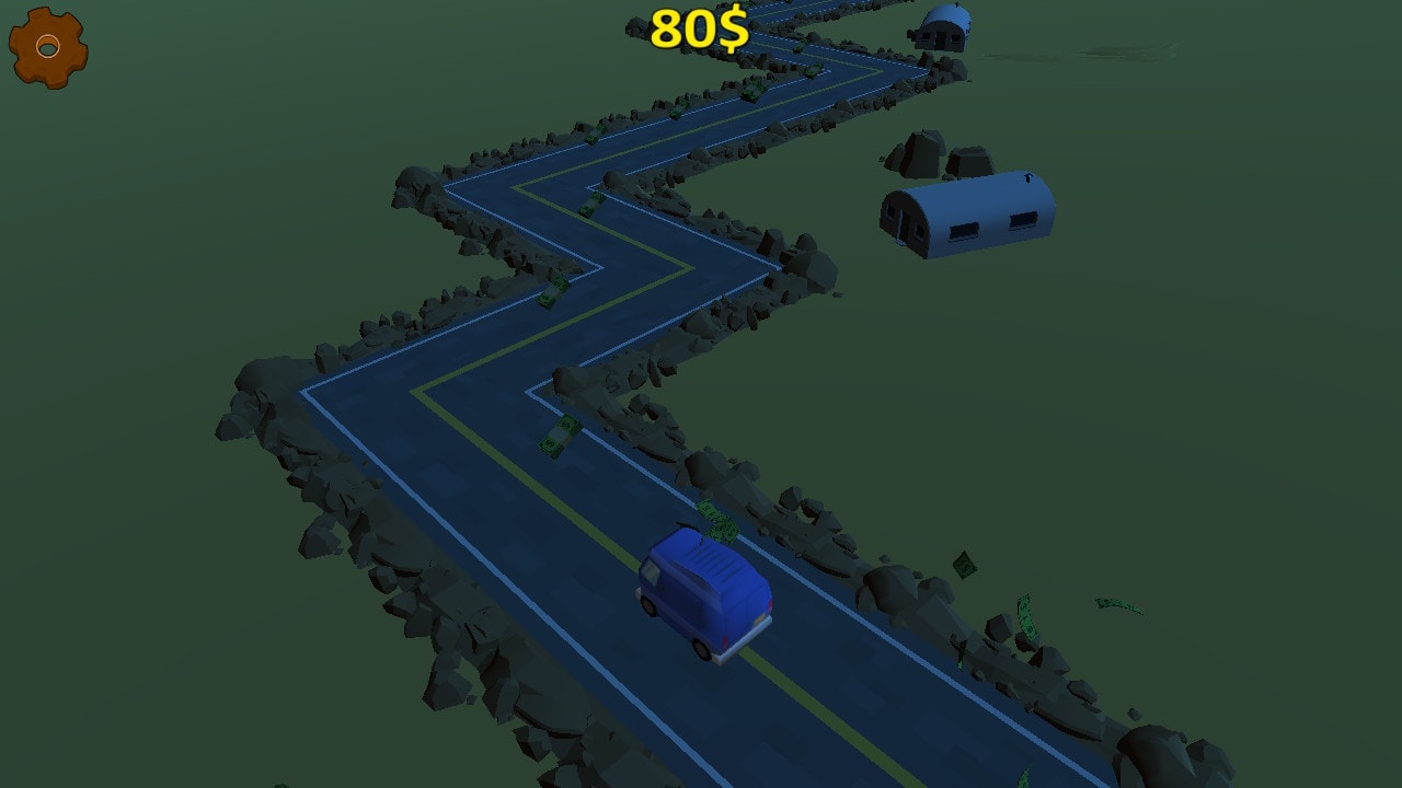 Highway Getaway: ZigZag Blocky Car 6