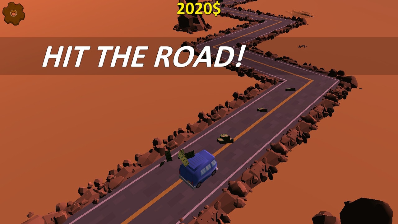 Highway Getaway: ZigZag Blocky Car 3