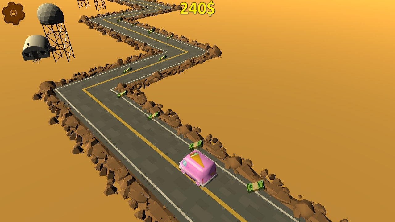 Highway Getaway: ZigZag Blocky Car 5