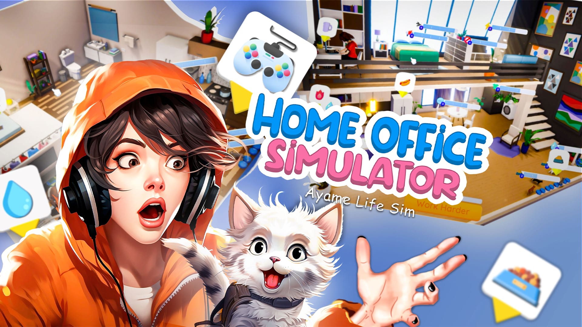 Home Office Simulator - Ayame Life Sim 1