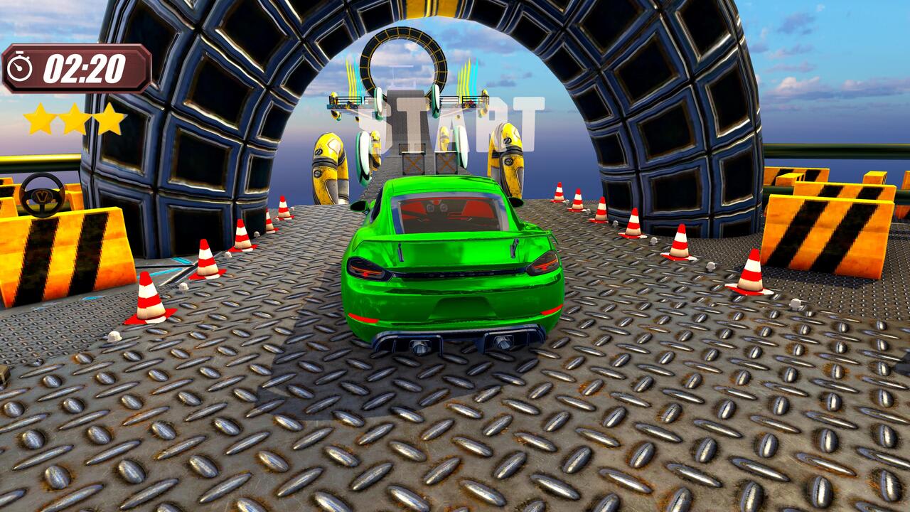 Racing Car Chaos: Extreme Stunt Showdown 3