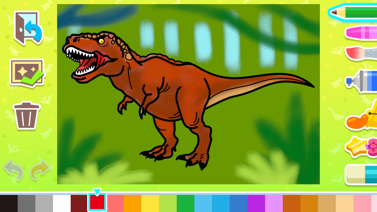 Coloring book series Dinosaur Museum 2