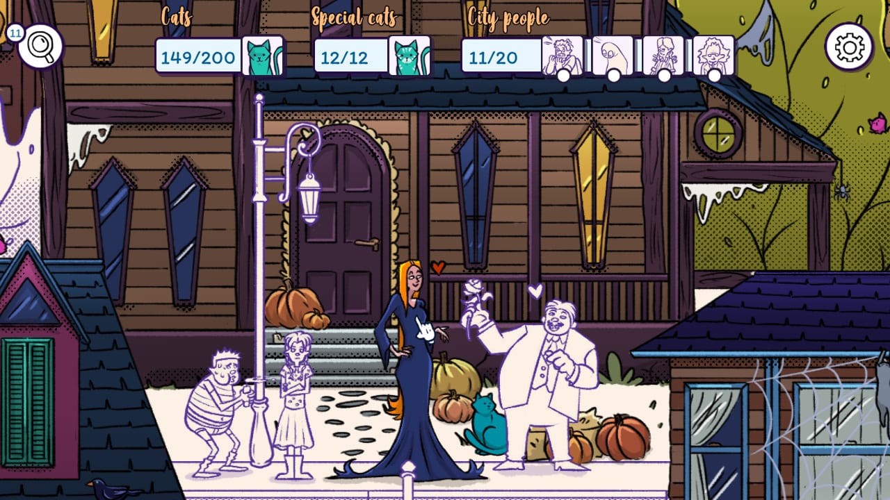Hidden Cats in Spooky Town 9