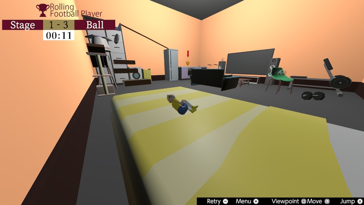 Rolling Football Player 4