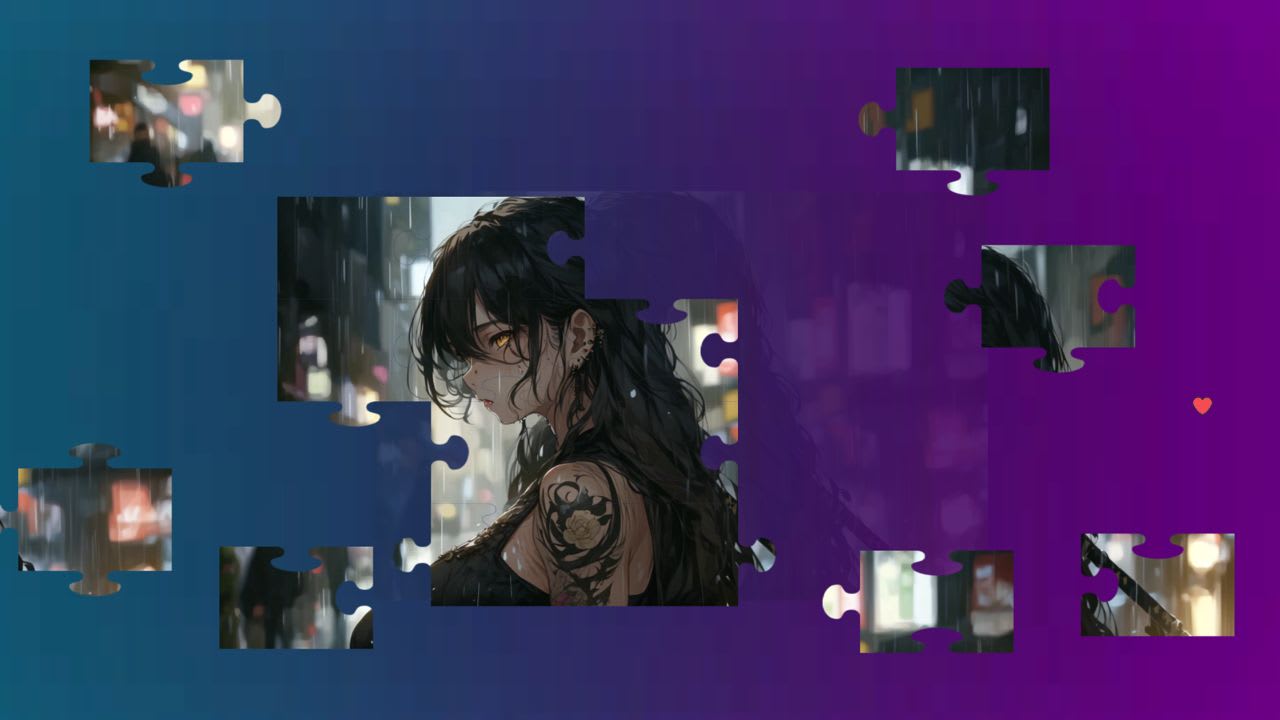 Beautiful Anime Puzzles - Rainy Days 5