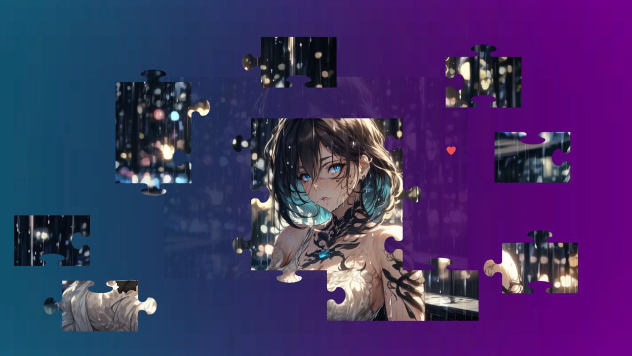 Beautiful Anime Puzzles - Rainy Days 4