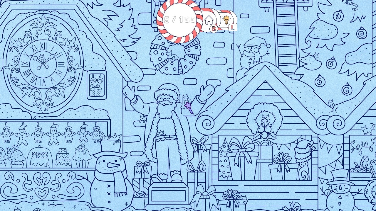 Cats Visiting Christmas Town 2