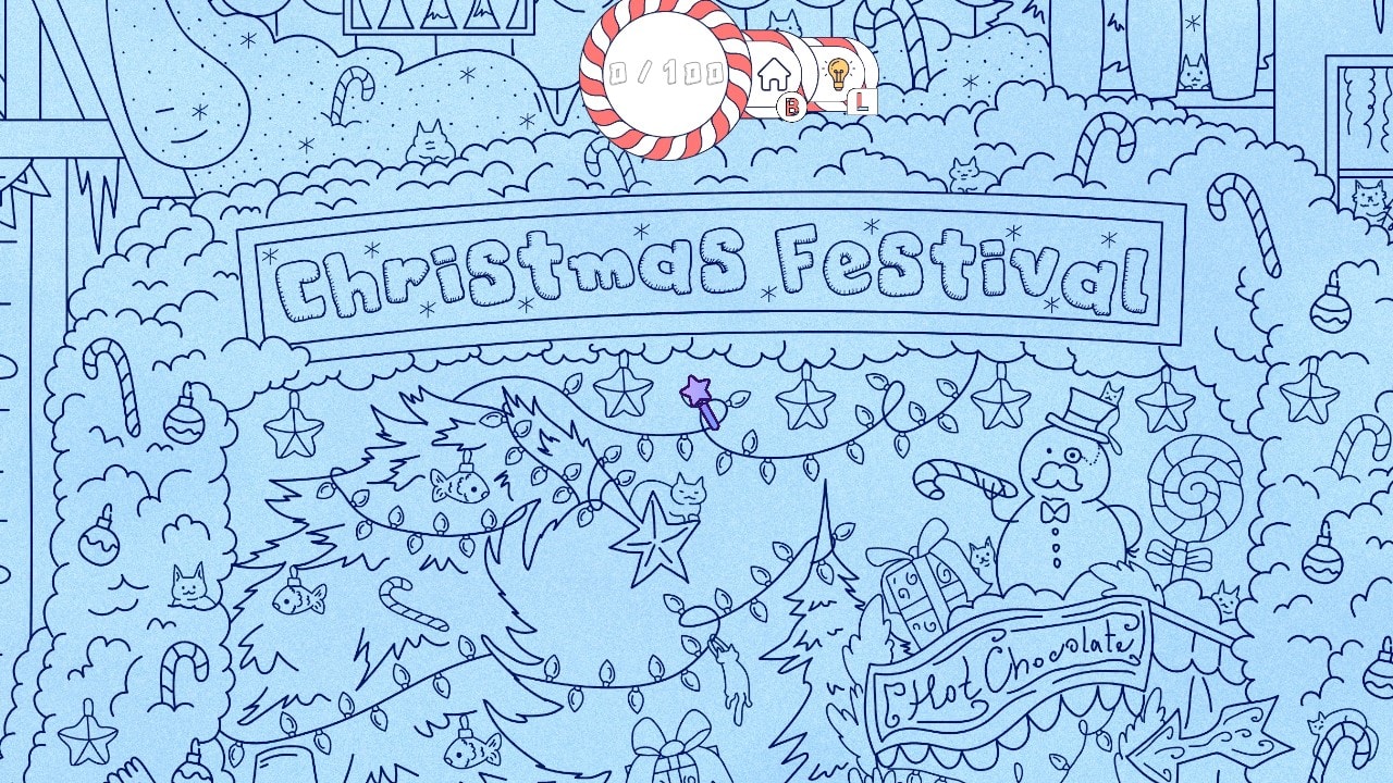 Cats Visiting Christmas Town 3