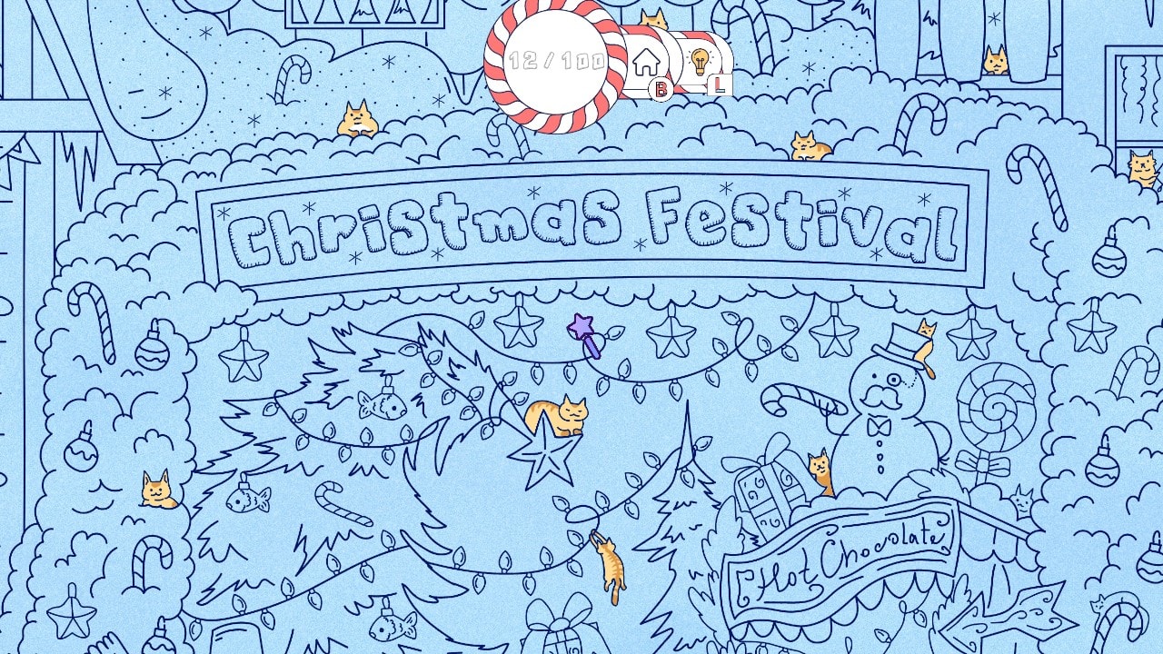 Cats Visiting Christmas Town 4