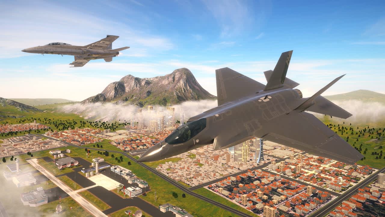 Airplane Flight Simulator : Combat Zone 8