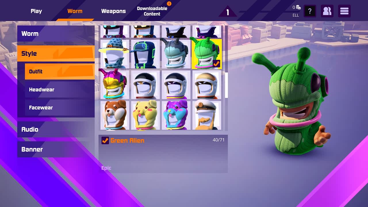 Worms Rumble - Spaceworm and Alien Double Pack 3