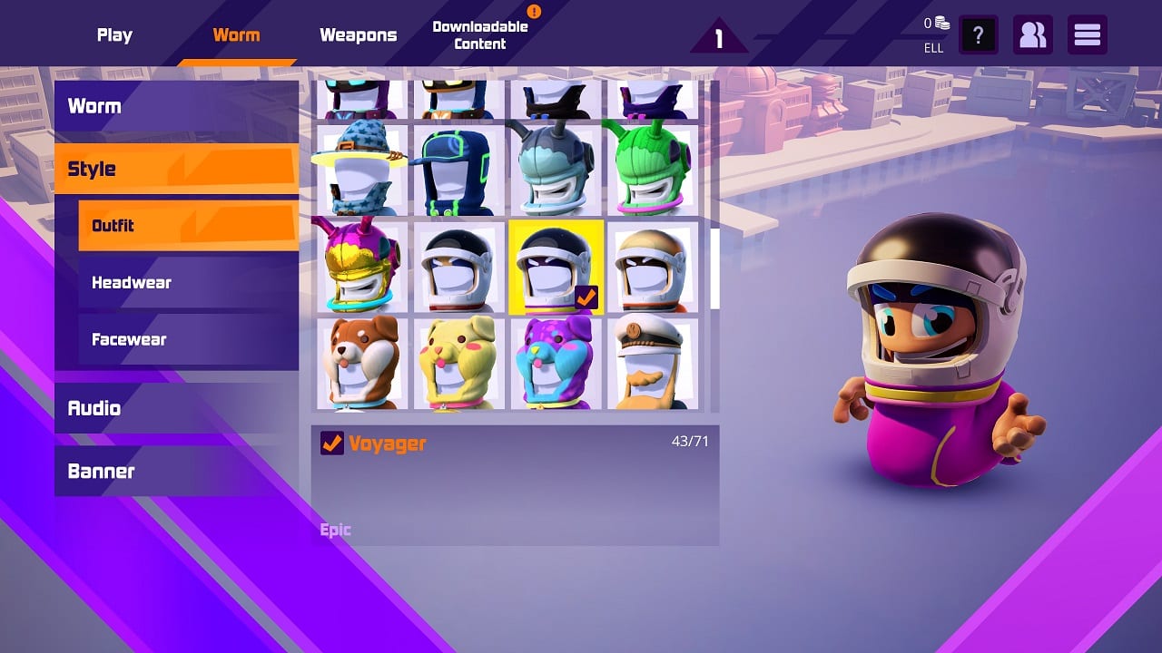Worms Rumble - Spaceworm and Alien Double Pack 7