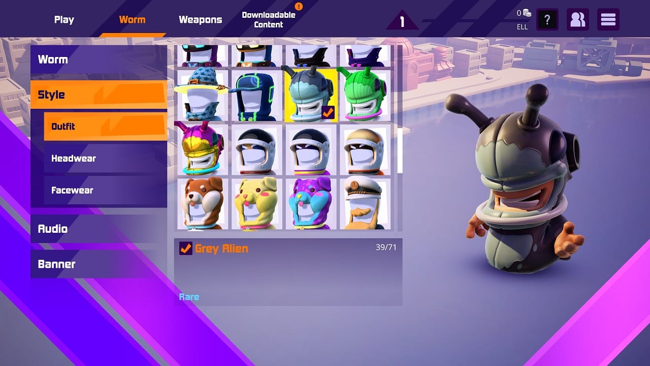 Worms Rumble - Spaceworm and Alien Double Pack 4