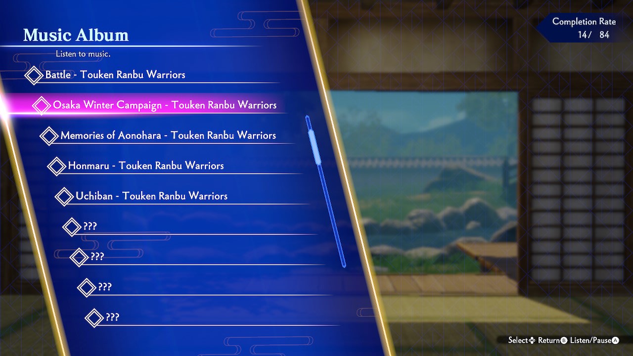 Additional Music "Osaka Winter Campaign - Touken Ranbu Warriors" 2