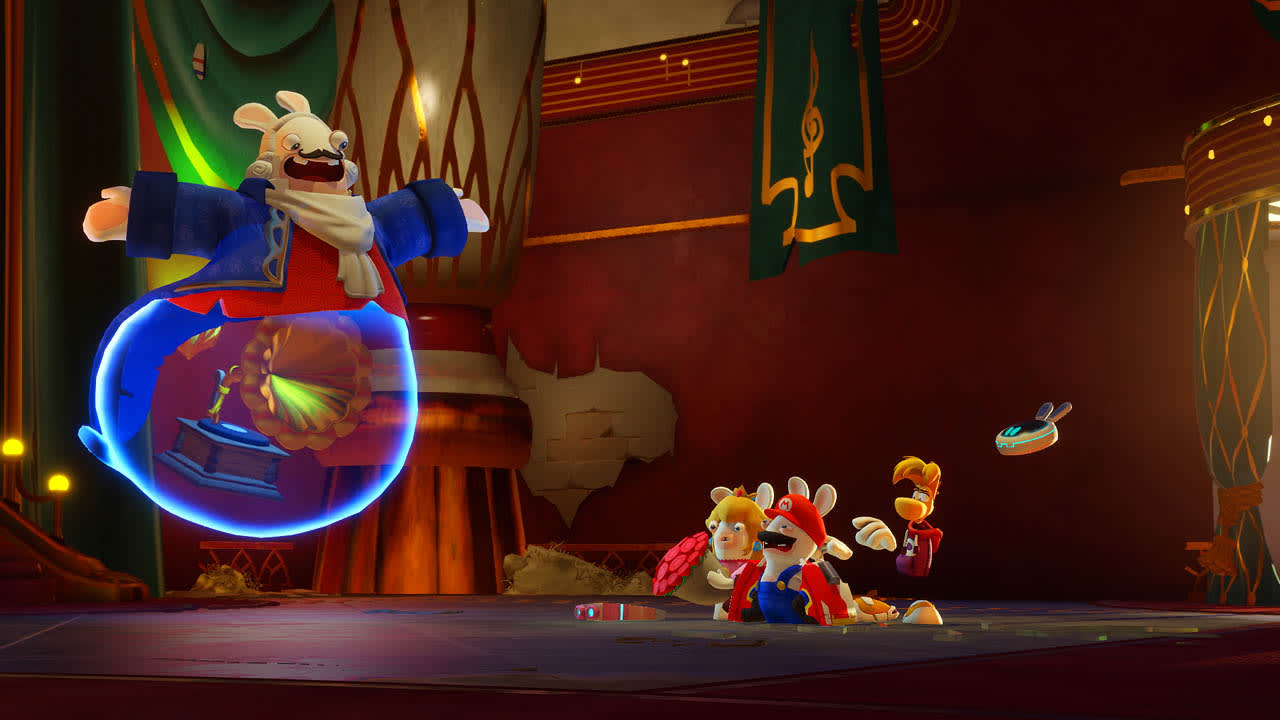 DLC 3 de Mario + The Lapins Crétins® Sparks of Hope : Rayman dans le Show du Fantôme 5