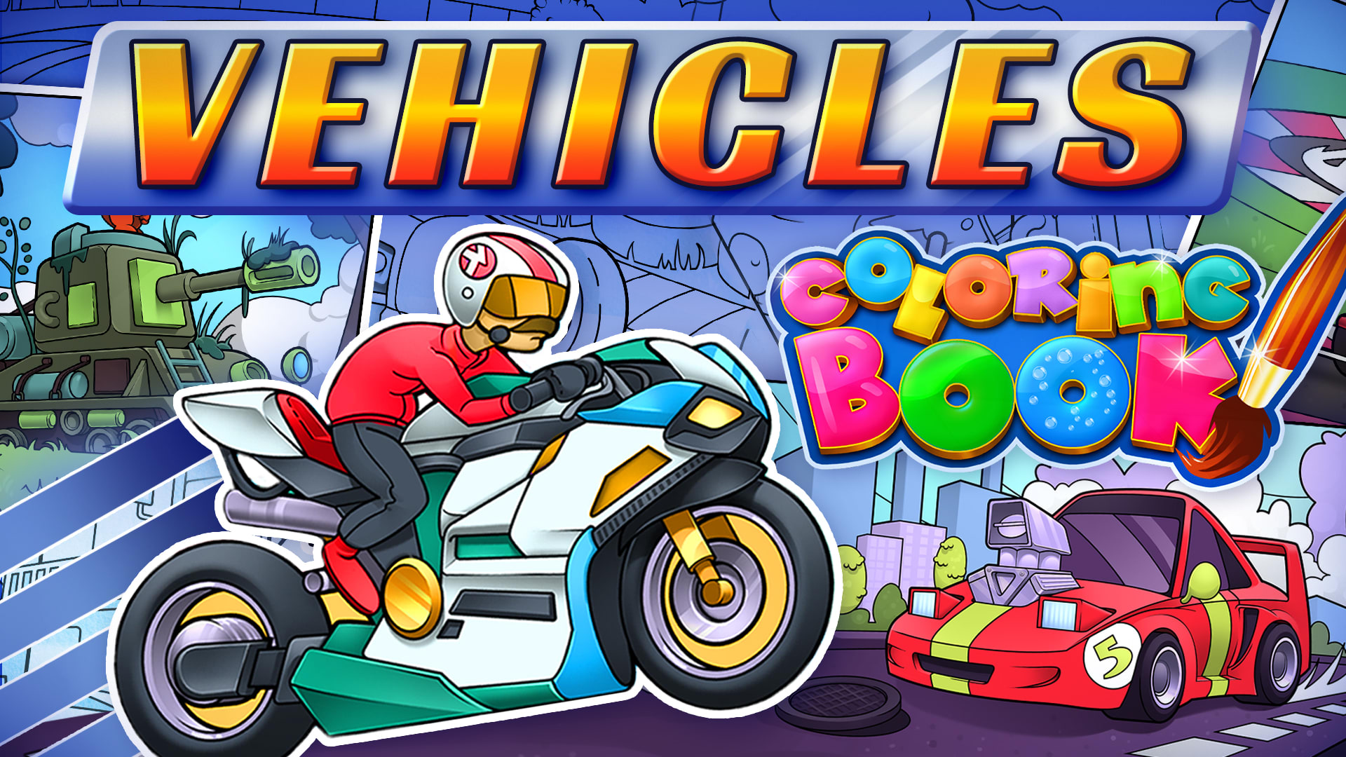 Coloring Book: Vehicles 1