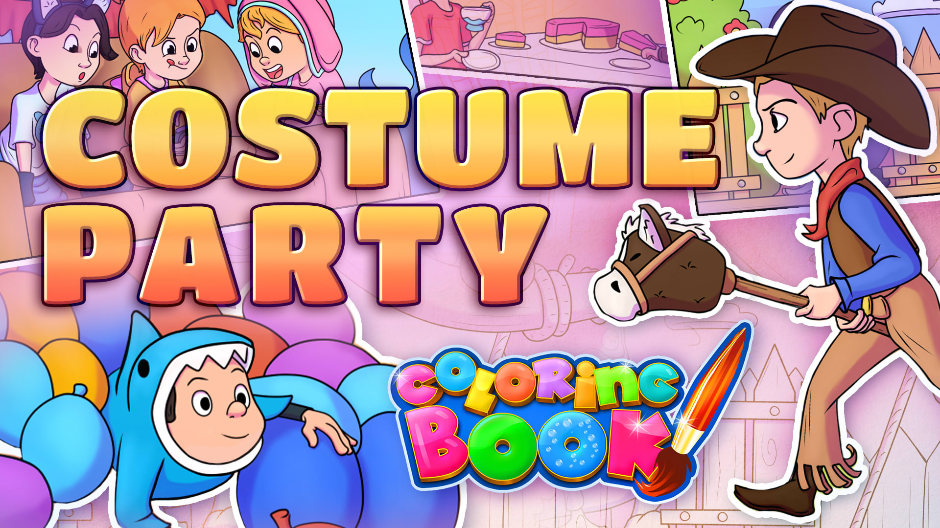 Coloring Book: Costume Party 1