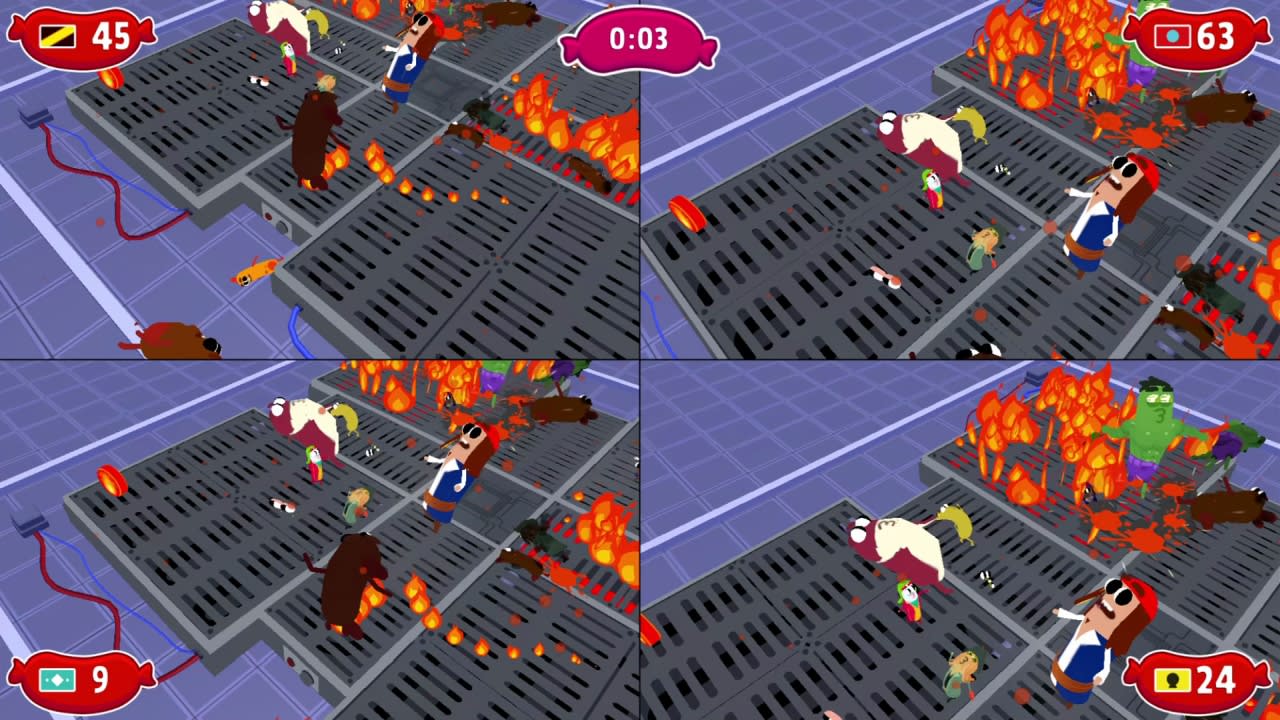 Sausage Wars: Burning Death 3