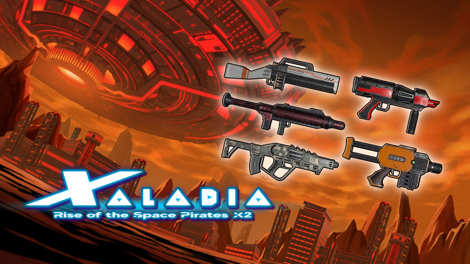 XALADIA: Rise of the Space Pirates X2 - Gun Weapons Pack 1
