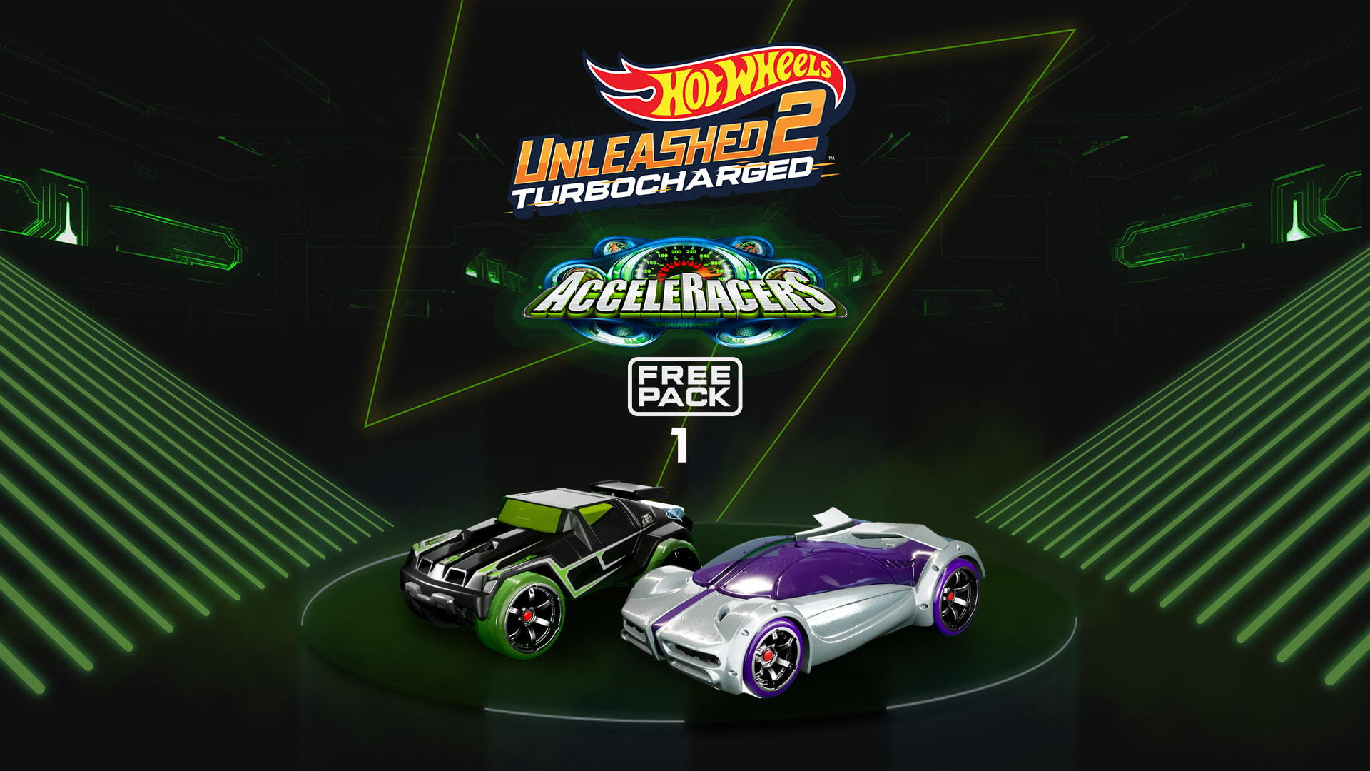 HOT WHEELS UNLEASHED™ 2 - AcceleRacers Free Pack 1 1