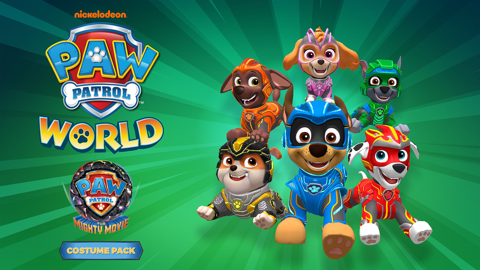 Mundo de PAW Patrol Patrulla de Cachorros - The Mighty Movie - Paquete de disfraces 1