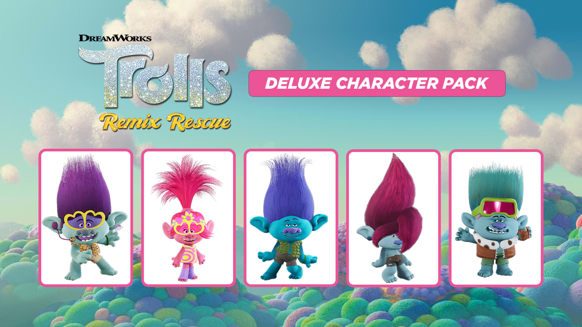 DreamWorks Trolls Remix Rescue Deluxe Character Pack 1