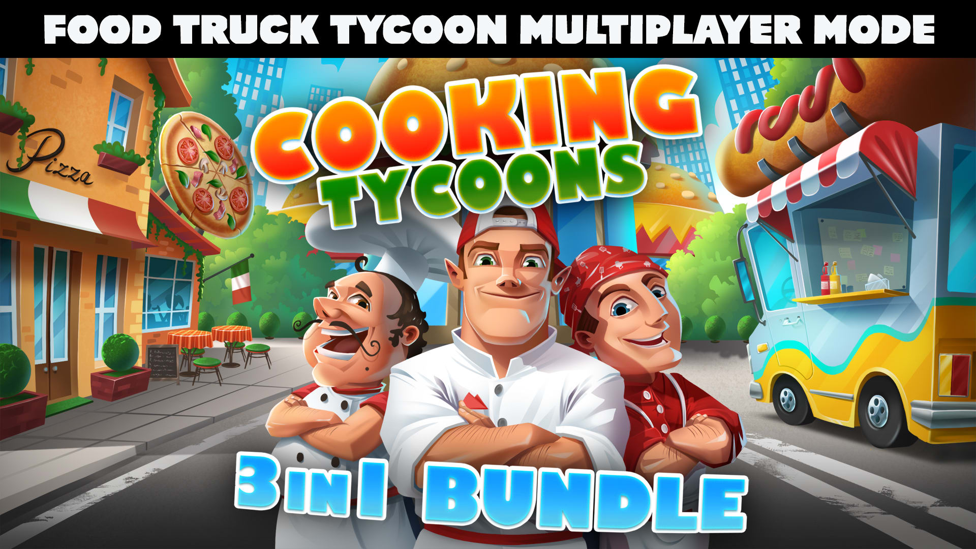 Cooking Tycoons: 3 in 1 Bundle - Food Truck Tycoon Multiplayer Mode 1