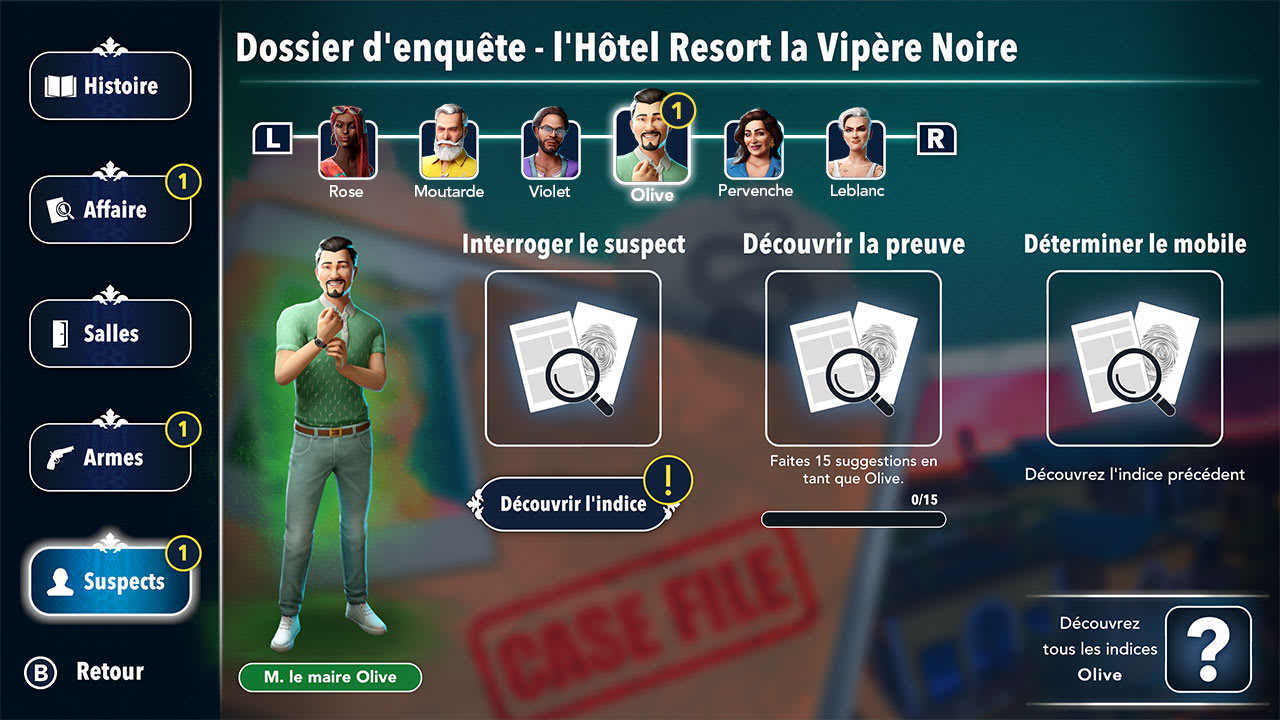 Hidden Games - Scène Du Crime: Sur Le Fil - Gioco Da Tavolo Investigativo In Francese