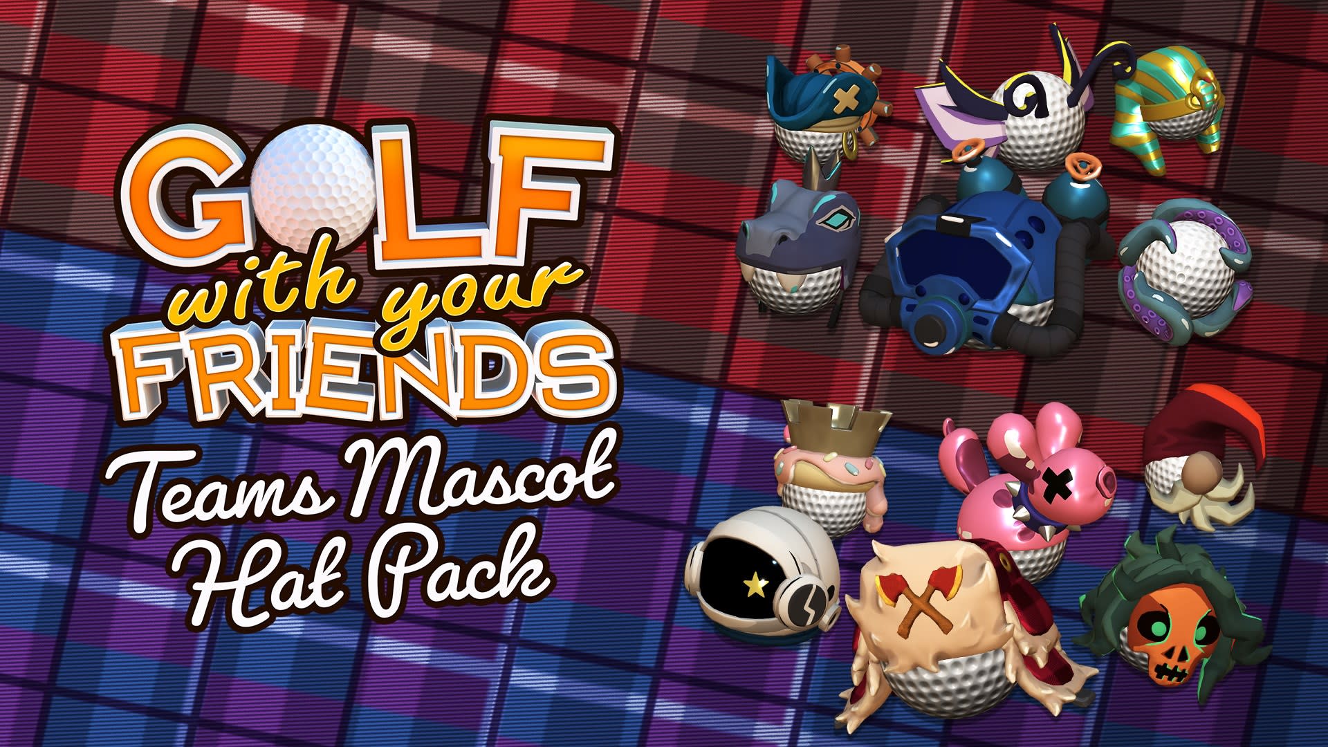 Golf With Your Friends - Teams Mascot Hat Pack 1
