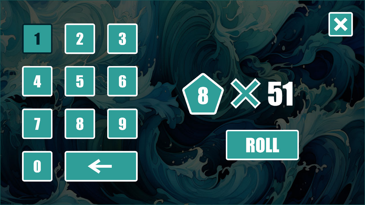 Easy Dice for RPG/Tabletop - Wave Theme 3