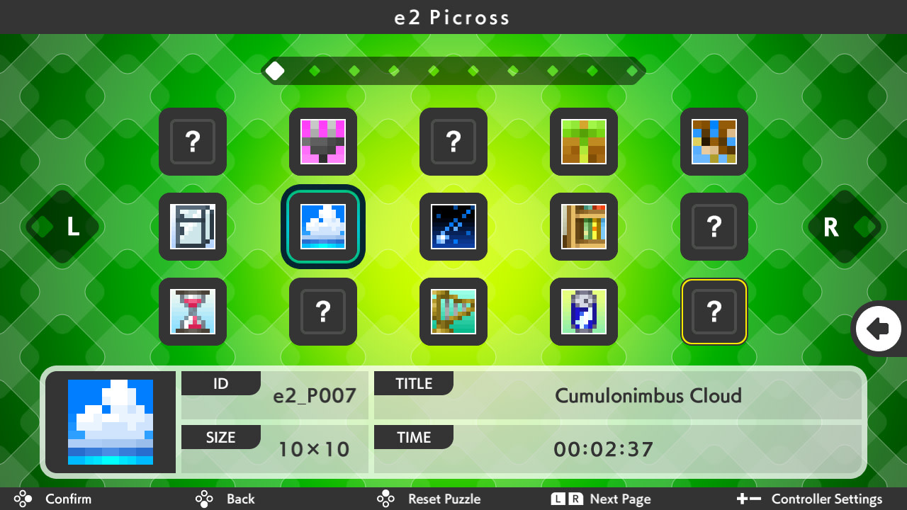 DLC "Picross e2" 3