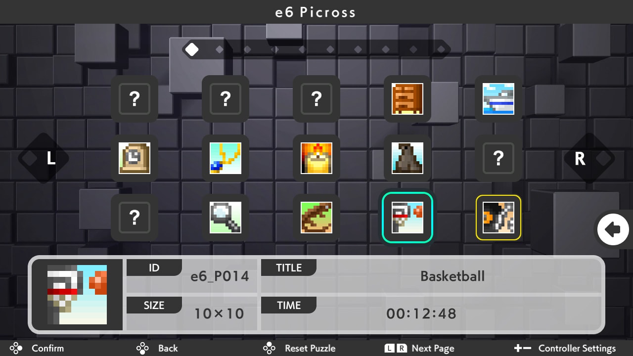 DLC "Picross e6" 3