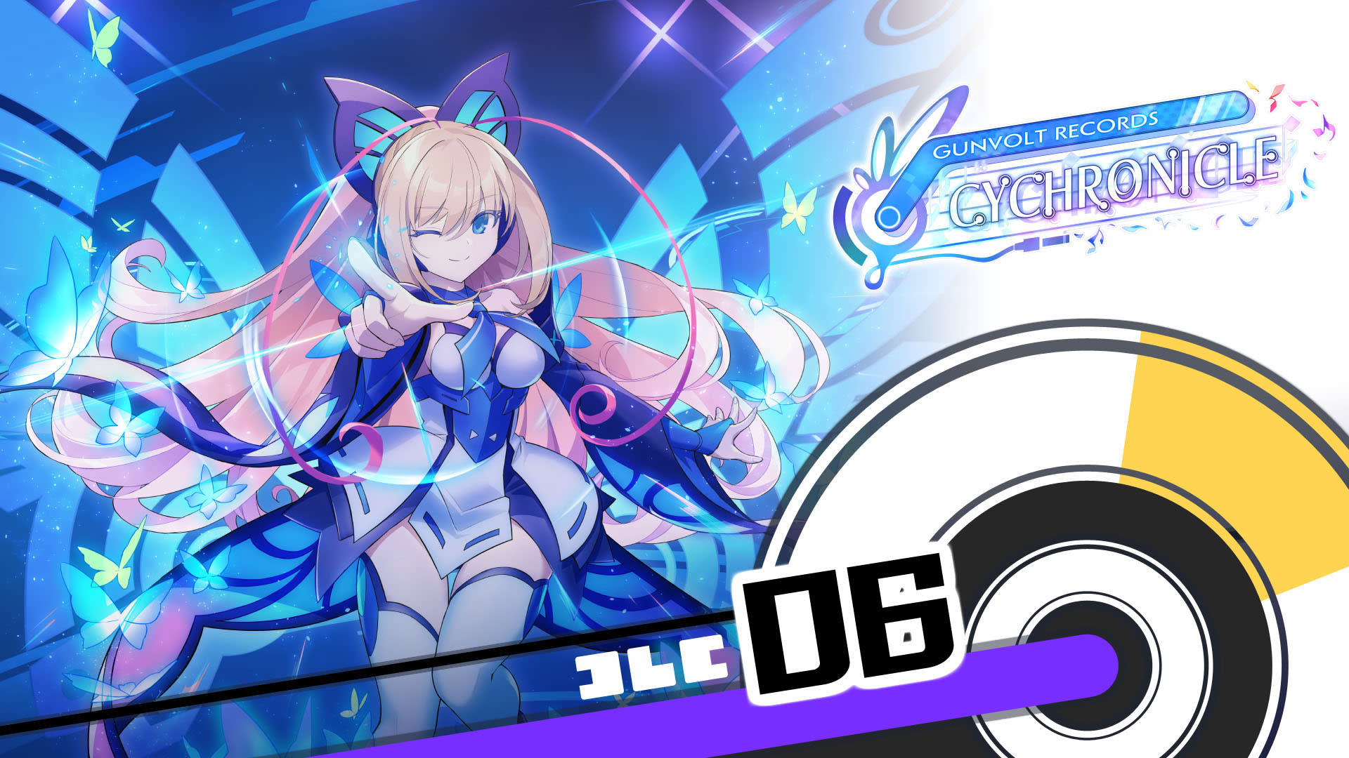 GUNVOLT RECORDS Cychronicle Song Pack 6 Lumen & Luxia: ♪Nebulous Clock ♪Iolite ♪Paradox Stage ♪Afsān 1
