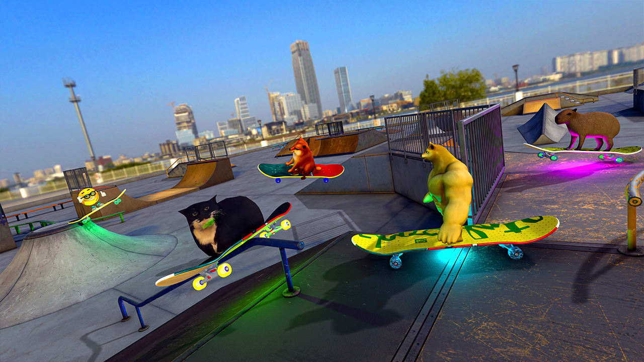 Skateboard Drifting with Maxwell Cat: New Skins Pack 4