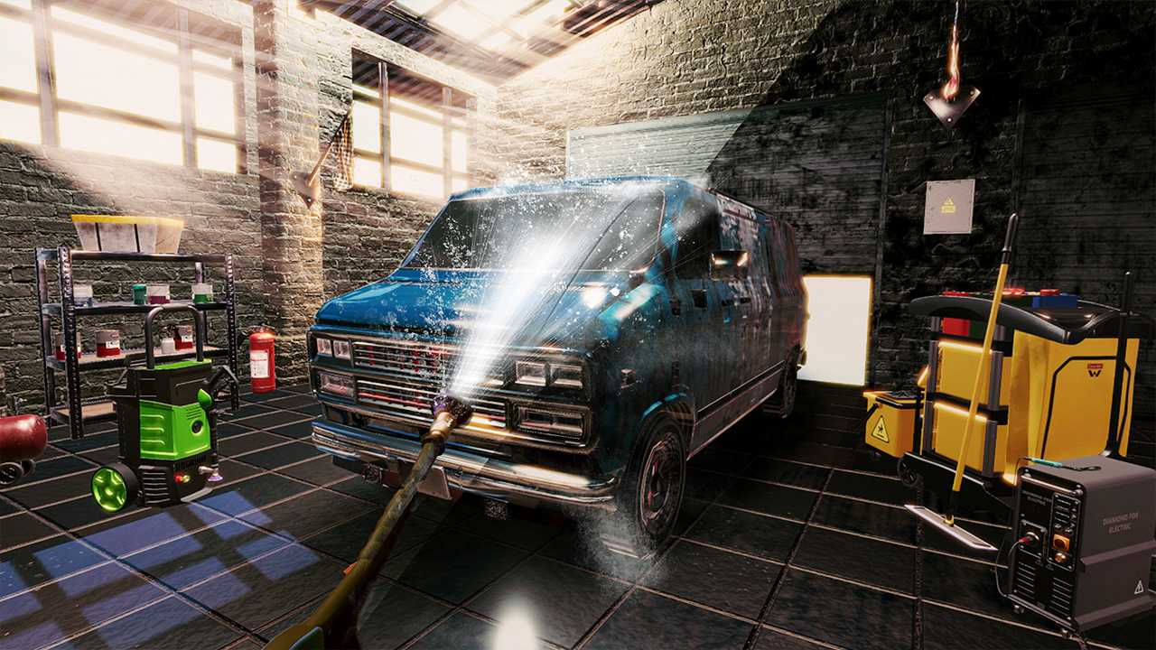 Wash Simulator - Clean Garage, House, Cars Business Tycoons: New Tools & Comfort 2