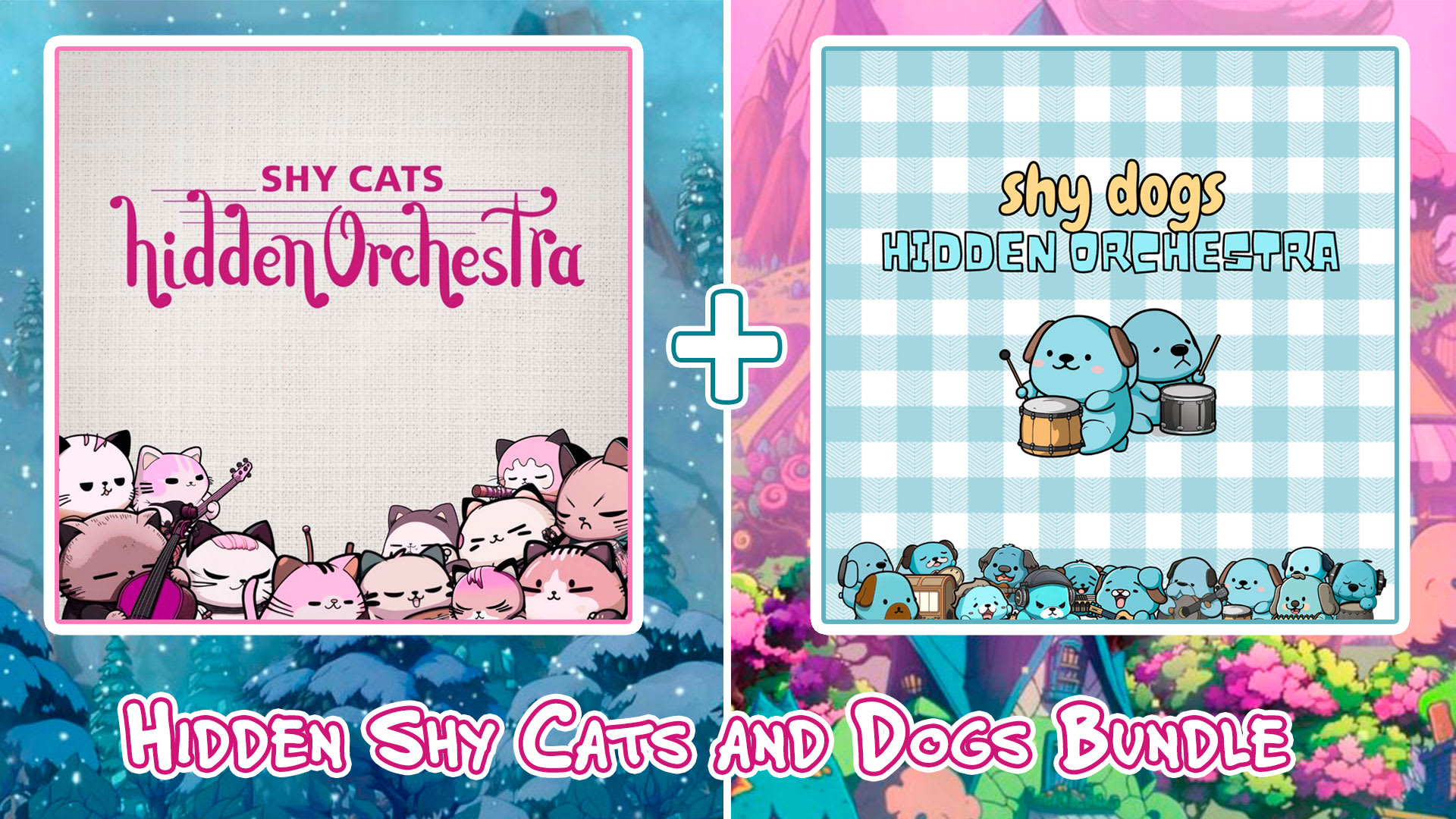 Hidden Shy Cats & Dogs Bundle 1
