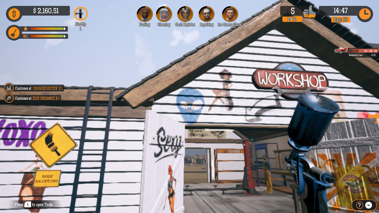 Gas Station Simulator Airstrip DLC and Can Touch This DLC Bundle 7