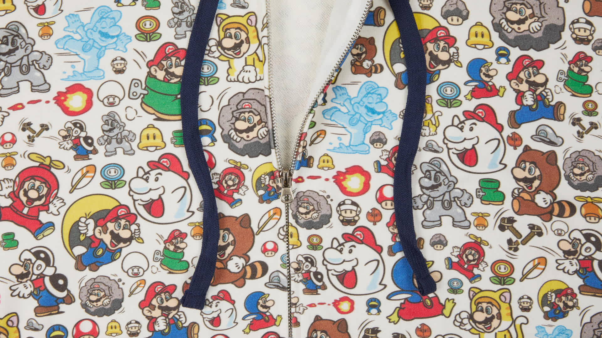 Super Mario™ Graphic All Over Print Full Zip Hoodie - XL - Nintendo ...