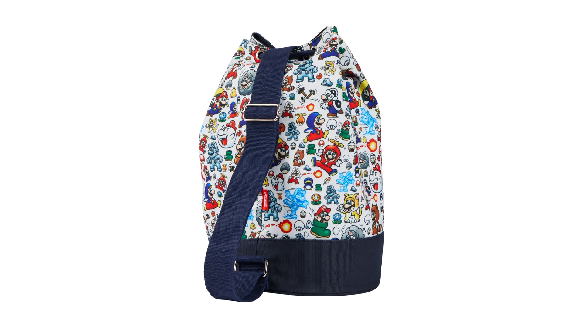 Super Mario™ All Over Print Graphic Cinch Barrel Duffel - Nintendo ...