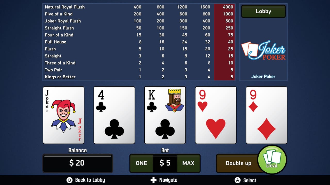 Joker Poker - Video Poker para Nintendo Switch - Site Oficial da