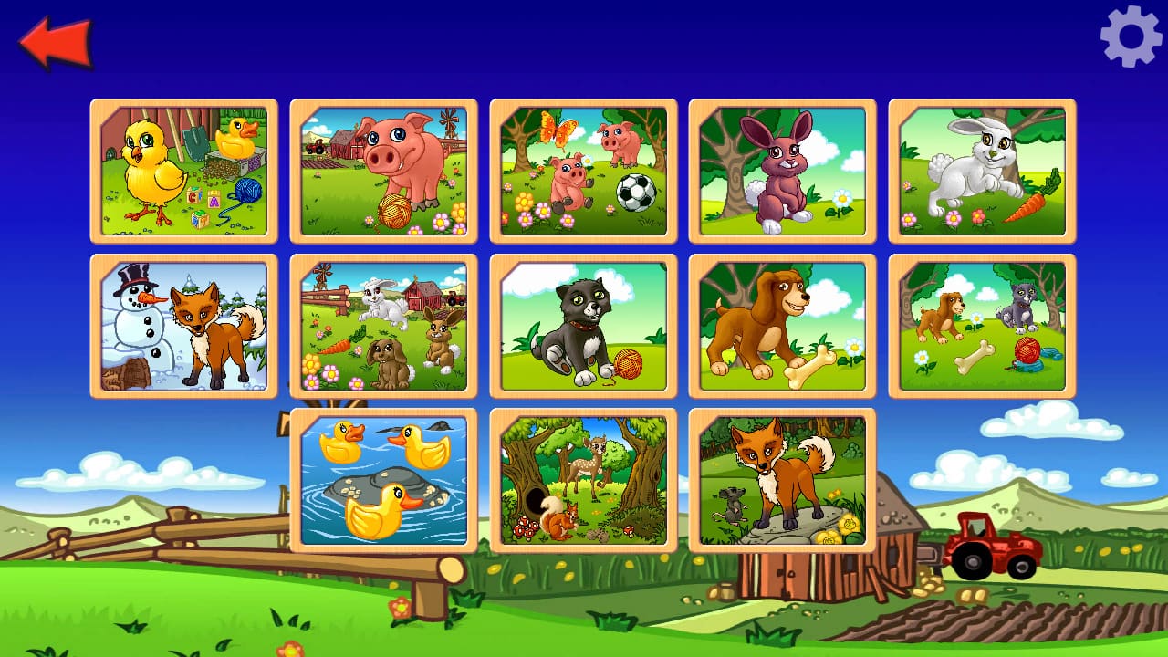 Funny Farm Animal Jigsaw Puzzle Game for Kids and Toddlers for Nintendo ...