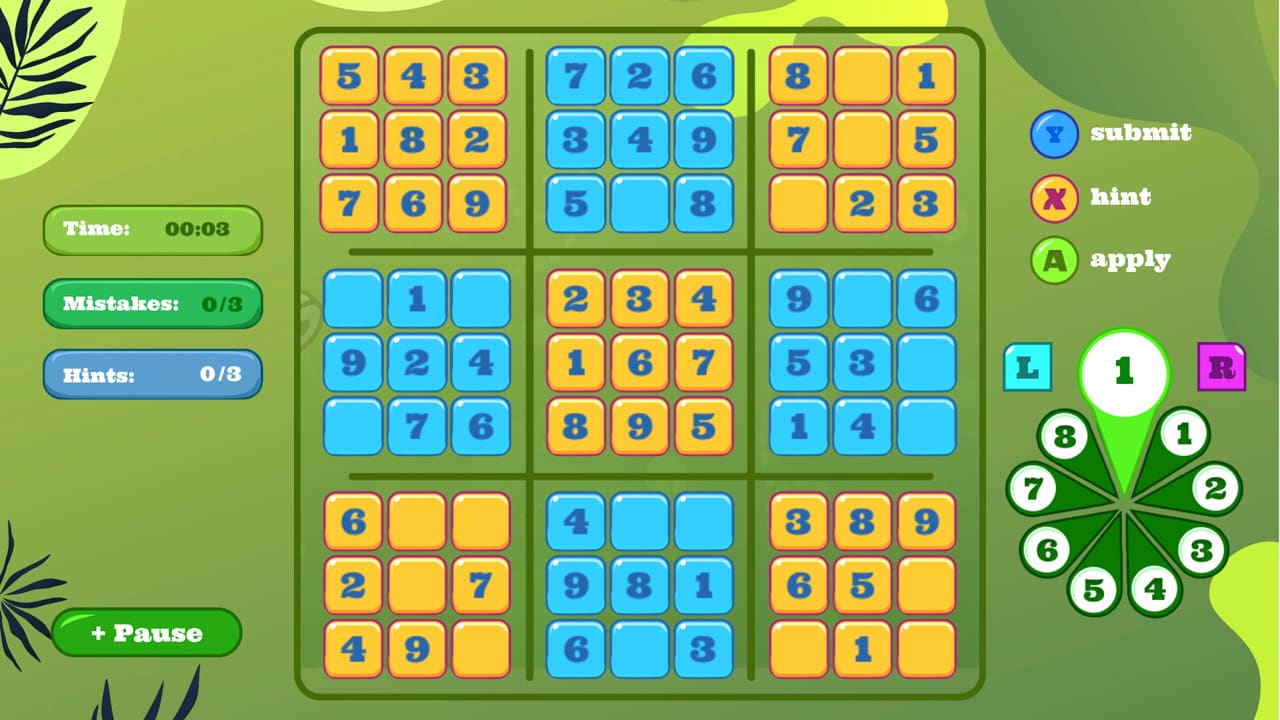 SUDOKU - GAME FOR KIDS — скриншот 1